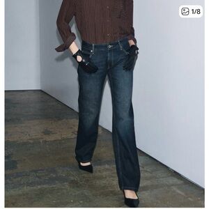 NWT Zara Low-Rise Straight Leg Jeans